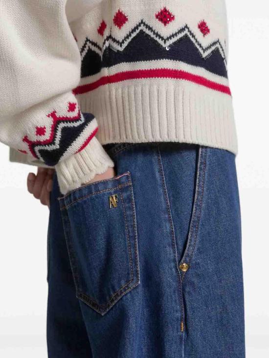 26SS 알베르타 페레티 스트레이트 팬츠 030316300300 Blue - ALBERTA FERRETTI