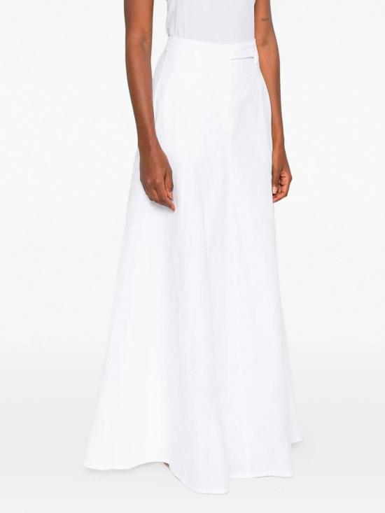 26SS 브루넬로 쿠치넬리 미디 스커트 M0Y02G3998C159 White - BRUNELLO CUCINELLI