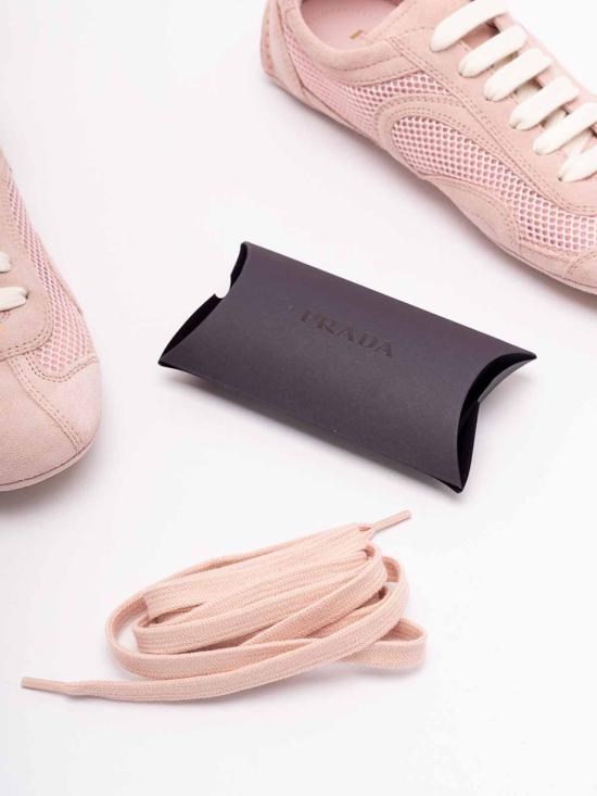 26SS 프라다 몬테카를로 리에디션 2005 스웨이드 메쉬 스니커즈 1E247O3D8CFD010F0924 Pink - PRADA