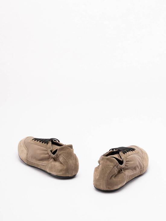 26SS 프라다 컬랩스 리나일론 앤 스웨이드 엘라스티사이즈 스니커즈 2EG479D7CFG001F0393 Green - PRADA