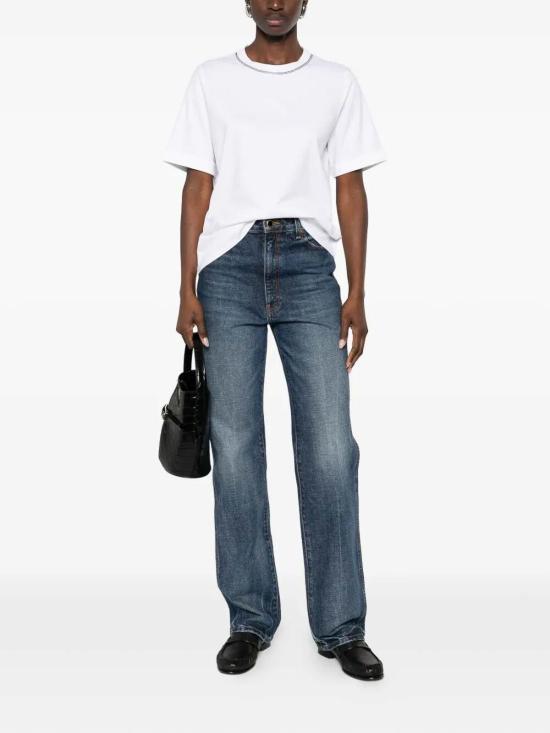 26SS 브루넬로 쿠치넬리 반팔 티셔츠 M0T81BZ100C6159 White - BRUNELLO CUCINELLI