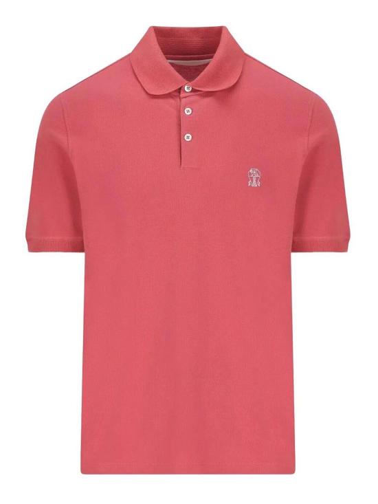 26SS 브루넬로 쿠치넬리 피케 폴로 셔츠 ME8548788CKH22 White