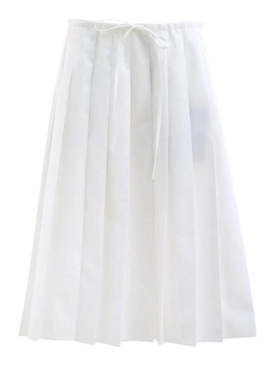 26SS 프라다 미디 스커트 P145VX187PSOOOF0009 White