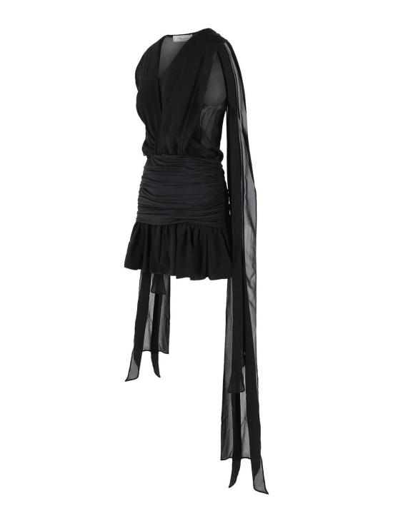 26SS 블루마린 미디 스커트 2A785AN0990 Black - BLUMARINE