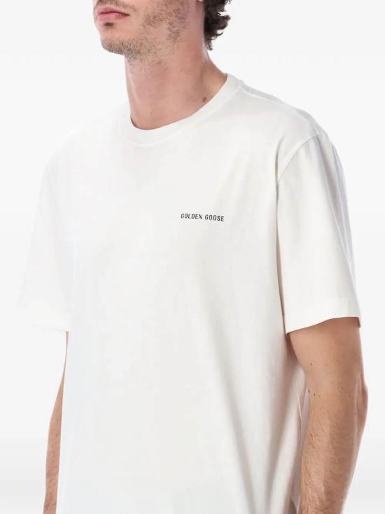 26SS 골든구스 반팔 티셔츠 GMP01220P00238010363 White - GOLDEN GOOSE