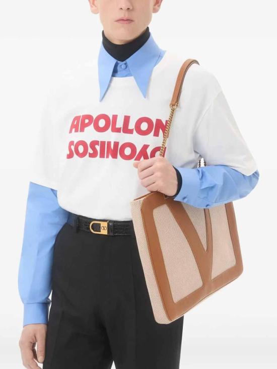 25FW 발렌티노 가라바니 반팔 티셔츠 7V0MG16PB6EA33 White - VALENTINO GARAVANI