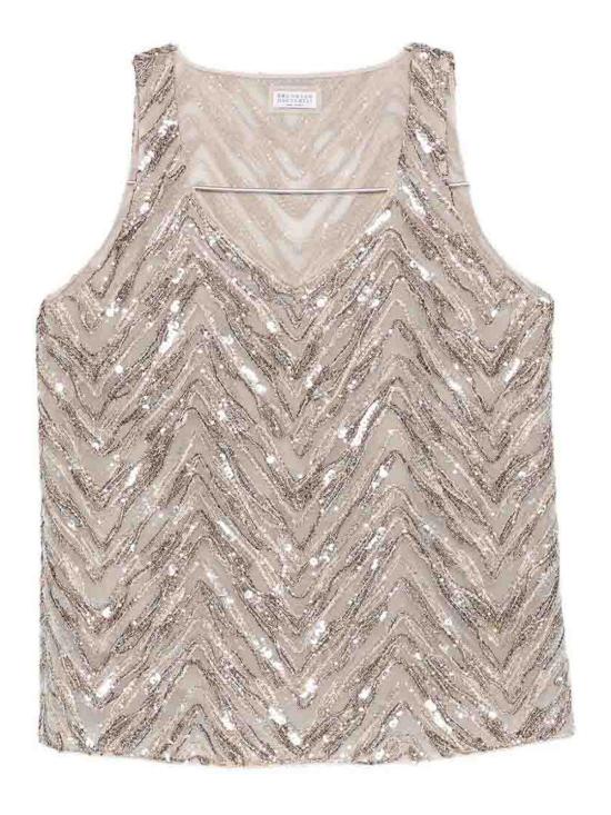 26SS 브루넬로 쿠치넬리 블라우스 MF940HN602C9504 Nude Neutrals