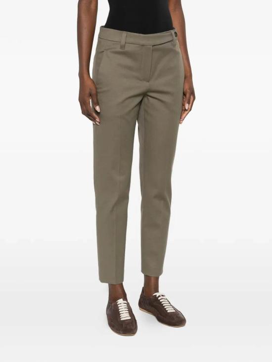 26SS 브루넬로 쿠치넬리 스트레이트 팬츠 MA126P8703C9253 Green - BRUNELLO CUCINELLI