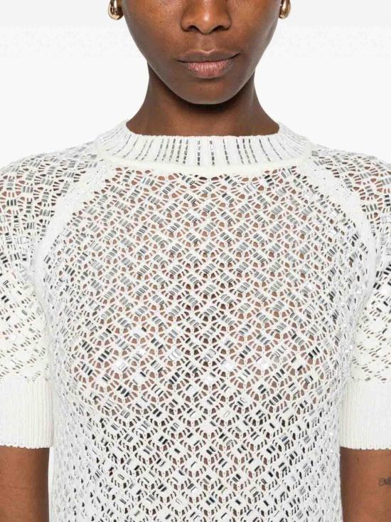 26SS 에르마노 설비노 반팔 티셔츠 D485L317CTYLE10602 White - ERMANNO SCERVINO