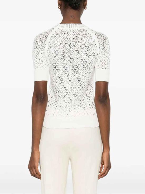 26SS 에르마노 설비노 반팔 티셔츠 D485L317CTYLE10602 White - ERMANNO SCERVINO