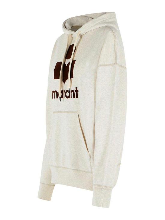 26SS 이자벨마랑 MANSEL 만셀 오버사이즈 후드 티셔츠 SW0001FAA1M07EECBW Beige - ISABEL MARANT