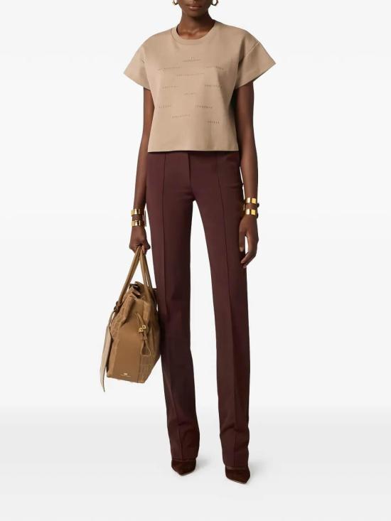 26SS 엘리자베타프랜치 반팔 티셔츠 MA73D61E2229 Dark Grey - ELISABETTA FRANCHI