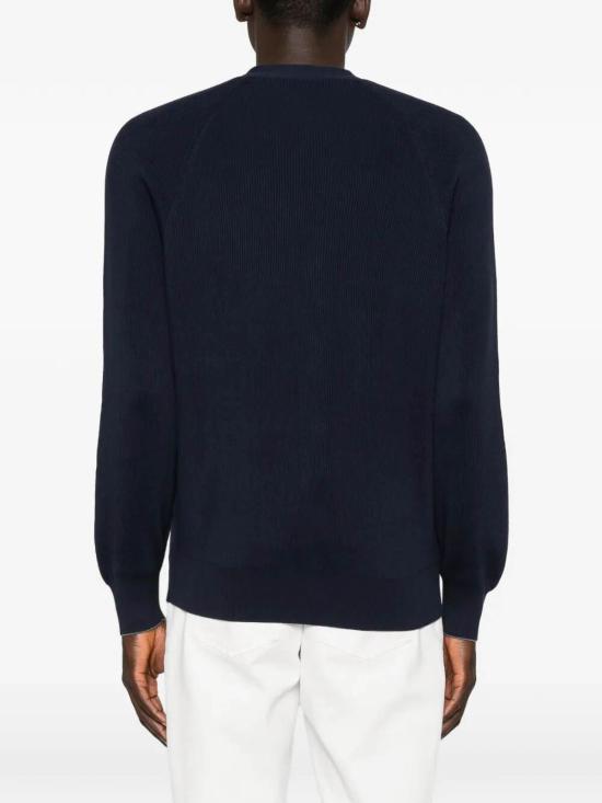 26SS 브루넬로 쿠치넬리 잉글리시 립 가디건 M29400116CW425 Blue - BRUNELLO CUCINELLI