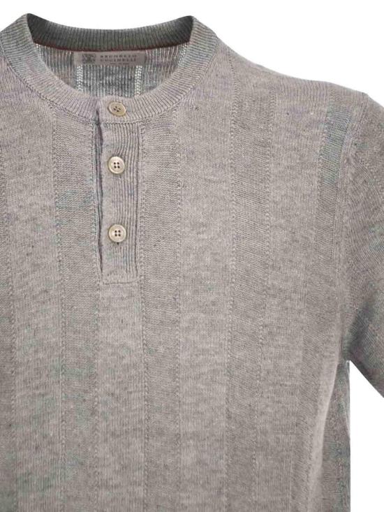 26SS 브루넬로 쿠치넬리 반팔 티셔츠 M2L707801CYZ16 Grey - BRUNELLO CUCINELLI