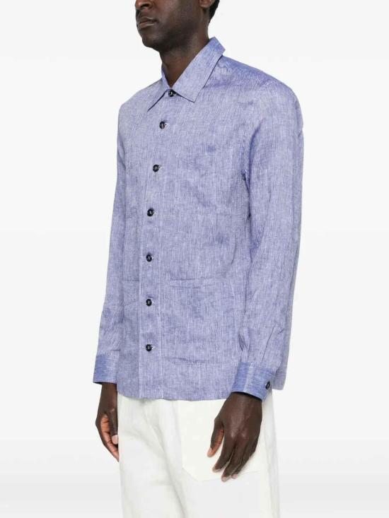 26SS 브루넬로 쿠치넬리 긴팔 셔츠 MM6840648C110 Denim - BRUNELLO CUCINELLI