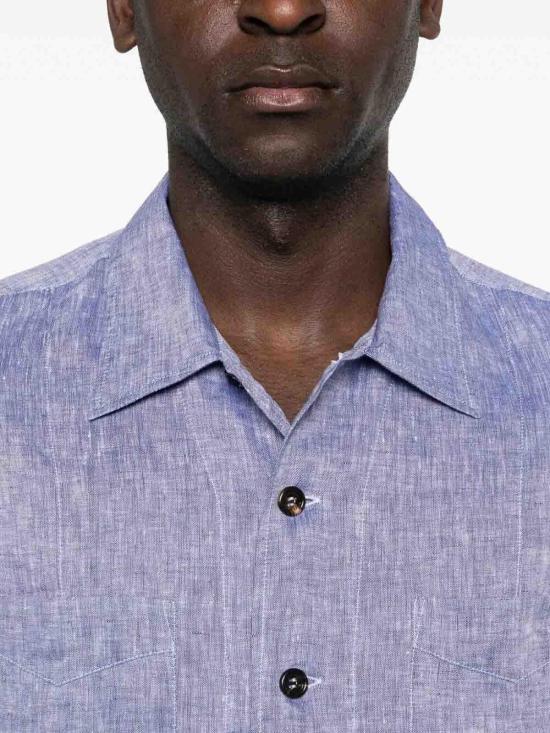 26SS 브루넬로 쿠치넬리 긴팔 셔츠 MM6840648C110 Denim - BRUNELLO CUCINELLI