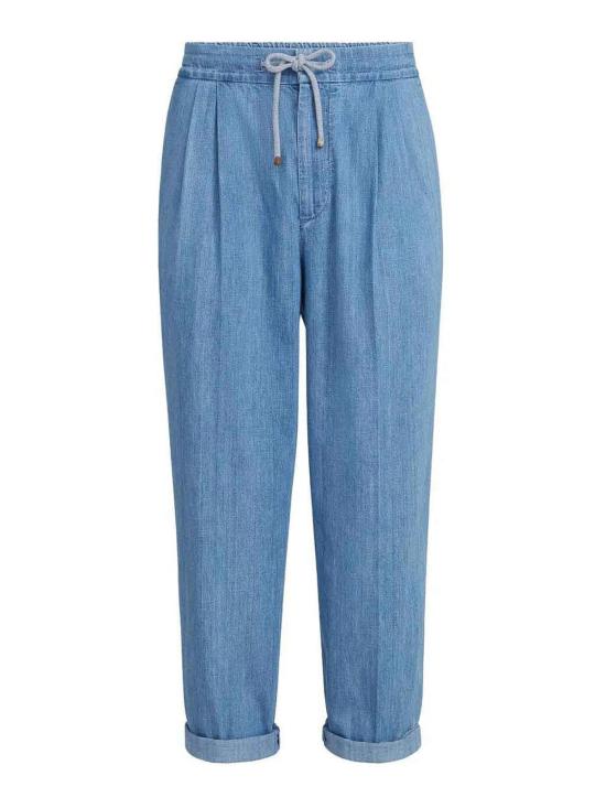 26SS 브루넬로 쿠치넬리 스트레이트 팬츠 MH263E1710C1476 Denim