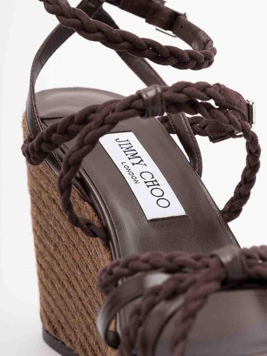 26SS 지미추 샌들 NYRA100ZKNCHOCOLATECOFFEE Brown - JIMMY CHOO