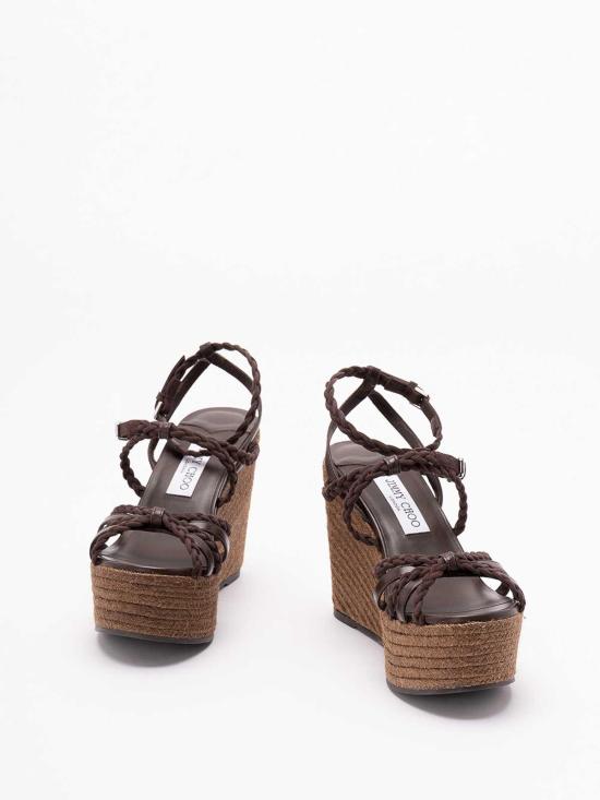 26SS 지미추 샌들 NYRA100ZKNCHOCOLATECOFFEE Brown - JIMMY CHOO