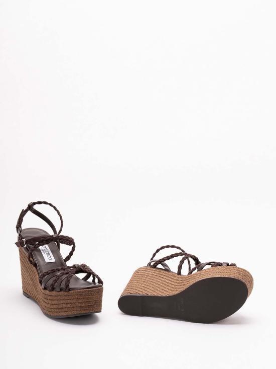 26SS 지미추 샌들 NYRA100ZKNCHOCOLATECOFFEE Brown - JIMMY CHOO