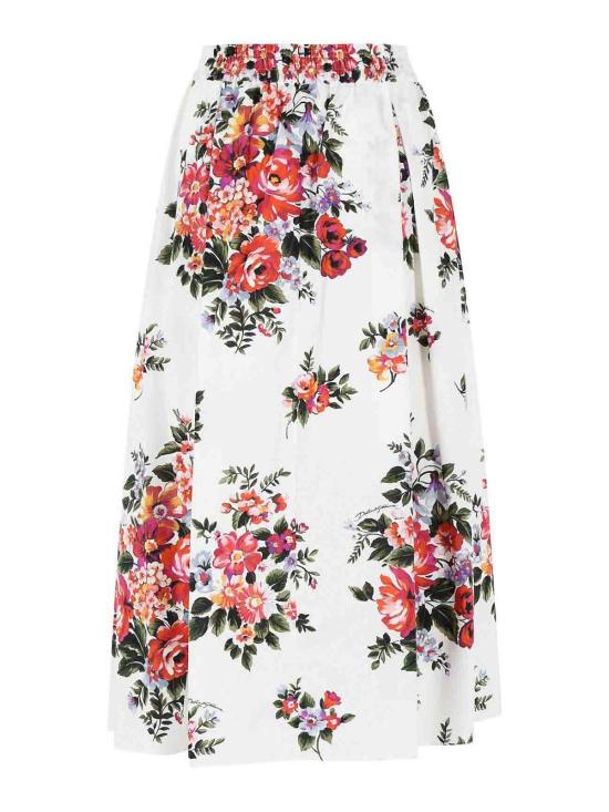 26SS 돌체앤가바나 미디 스커트 F4DC7THS5UUHA5ZO White - DOLCE & GABBANA