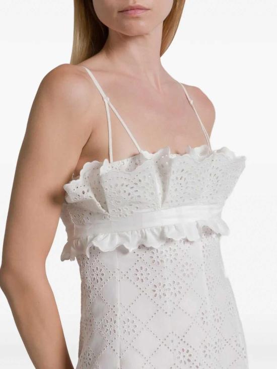 26SS 알베르타 페레티 미디 스커트 044516220002 White - ALBERTA FERRETTI