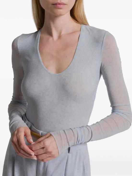 26SS 알베르타 페레티 민소매 티셔츠 111E11 Light Blue - ALBERTA FERRETTI