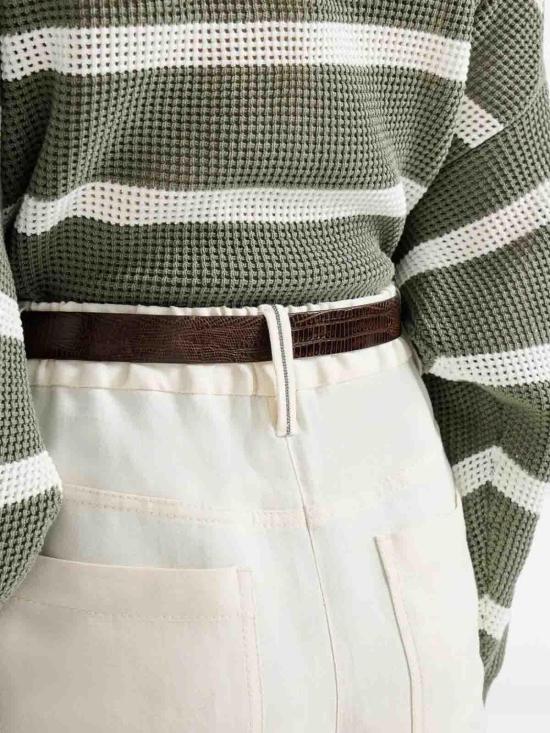 26SS 브루넬로 쿠치넬리 스트레이트 팬츠 MH126P9148C579 Cream - BRUNELLO CUCINELLI