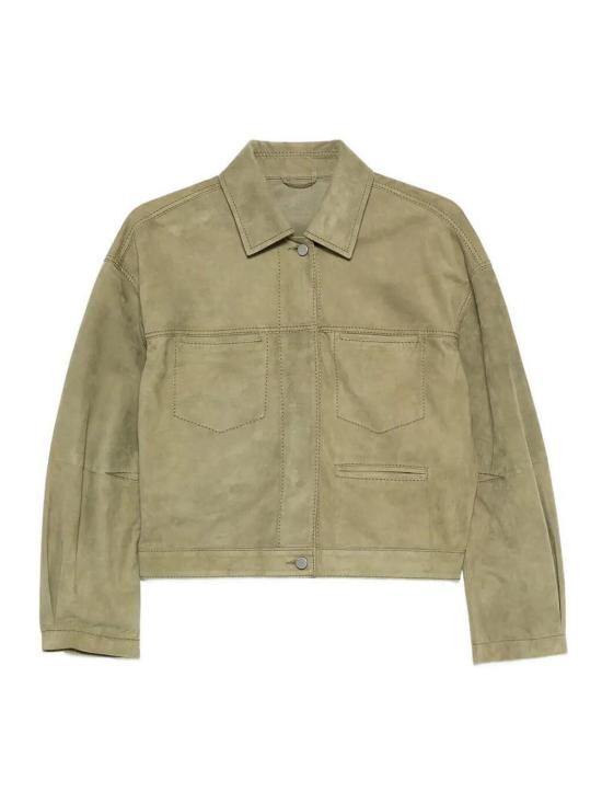 26SS 데사 가죽 자켓 K14920OLIVE Green