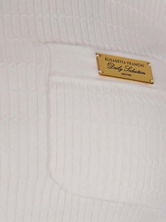 26SS 엘리자베타프랜치 긴팔 티셔츠 MK88B61E2360 Cream - ELISABETTA FRANCHI