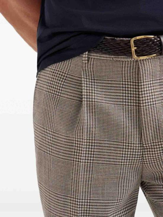 26SS 브루넬로 쿠치넬리 스트레이트 팬츠 MZ419L00HC002 Brown - BRUNELLO CUCINELLI