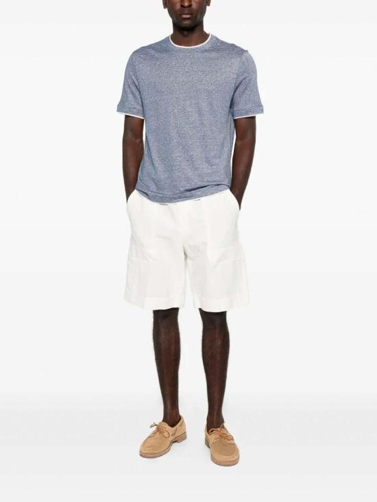 26SS 브루넬로 쿠치넬리 반팔 티셔츠 MW8357427CTJ27 White - BRUNELLO CUCINELLI