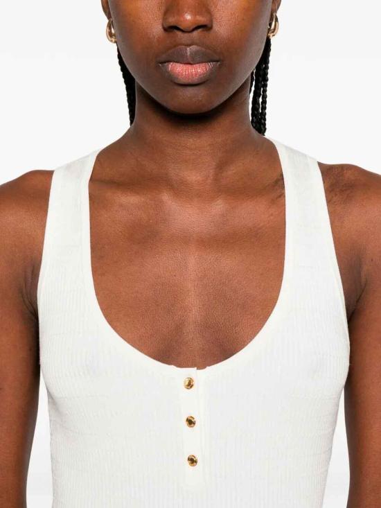 26SS 엘리자베타프랜치 민소매 티셔츠 TK75B61E2360 Cream - ELISABETTA FRANCHI