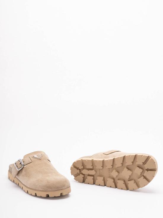26SS 프라다 뮬/슬리퍼 2S3003054FG000F0F24 Dark Beige - PRADA