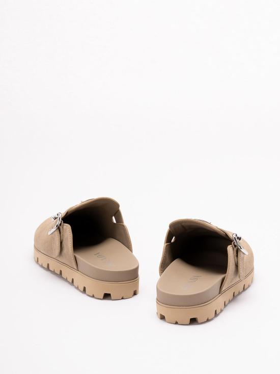 26SS 프라다 뮬/슬리퍼 2S3003054FG000F0F24 Dark Beige - PRADA