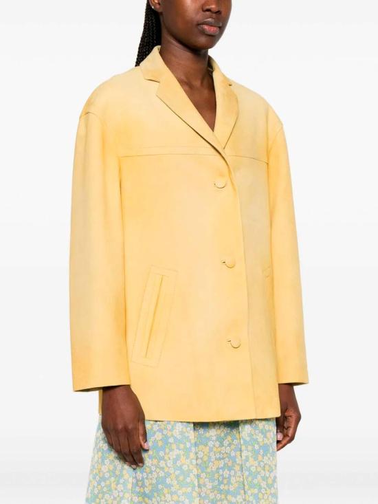 26SS 프라다 가죽 자켓 56A233180YSOOOF0901 Yellow - PRADA