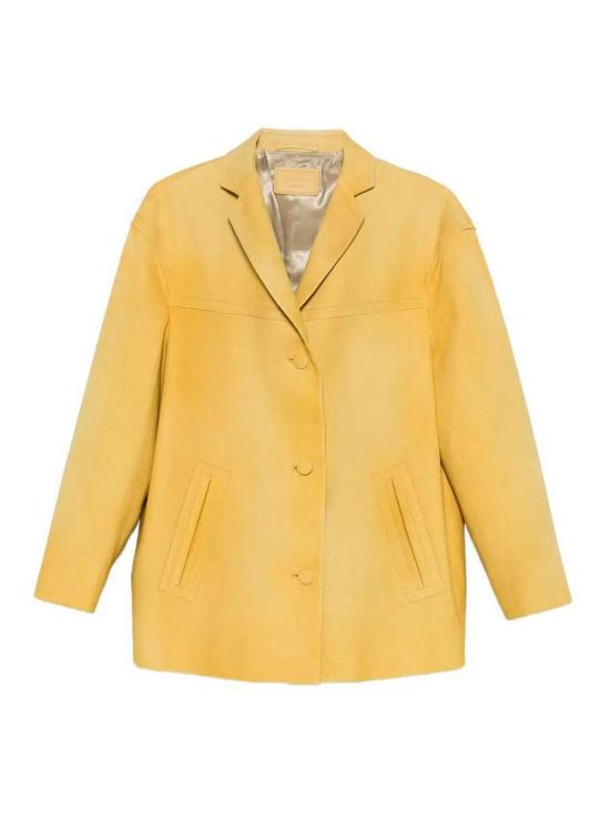 26SS 프라다 가죽 자켓 56A233180YSOOOF0901 Yellow