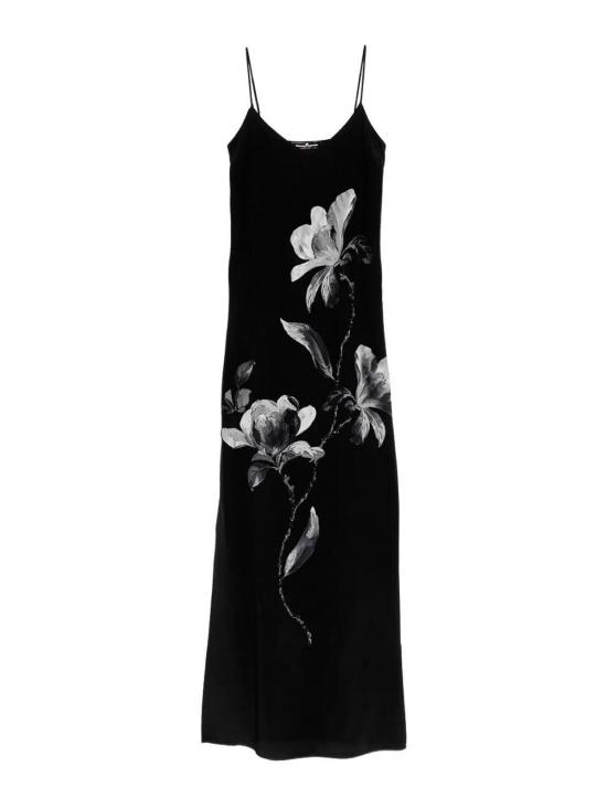 26SS 에르마노 설비노 롱 원피스 D482Q354QLDS4834 Black