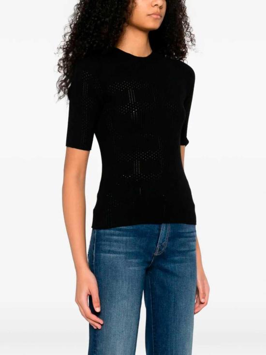 26SS 트윈셋 반팔 티셔츠 261TP340200006 Black - TWINSET