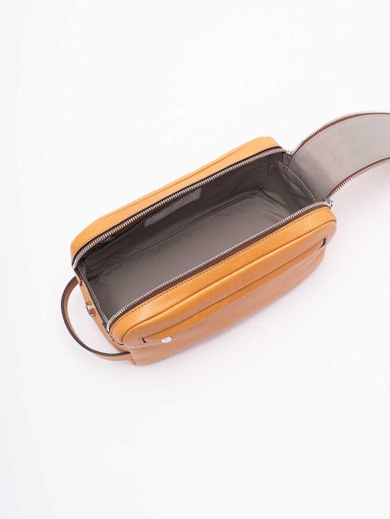 26SS 브루넬로 쿠치넬리 더블 지퍼 바케타 레더 뷰티 케이스 MWTGBU334C001 - BRUNELLO CUCINELLI