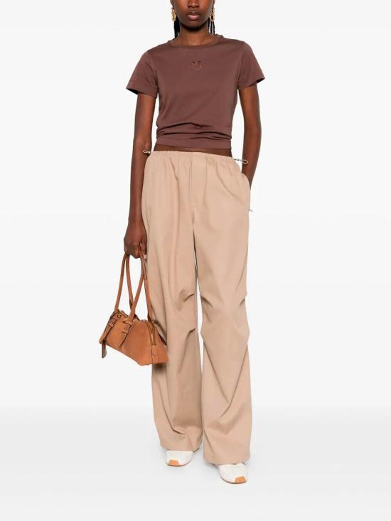 26SS 핑코 반팔 티셔츠 100355A339L78 Brown - PINKO