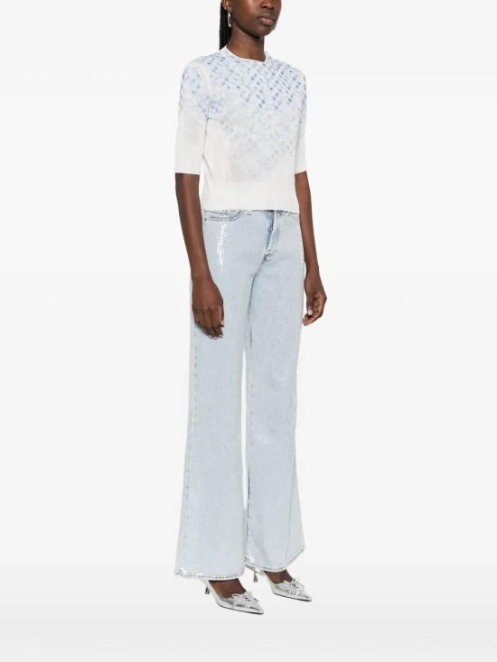 26SS 에르마노 설비노 반팔 티셔츠 D485L336RLJYR4812 Light Blue - ERMANNO SCERVINO