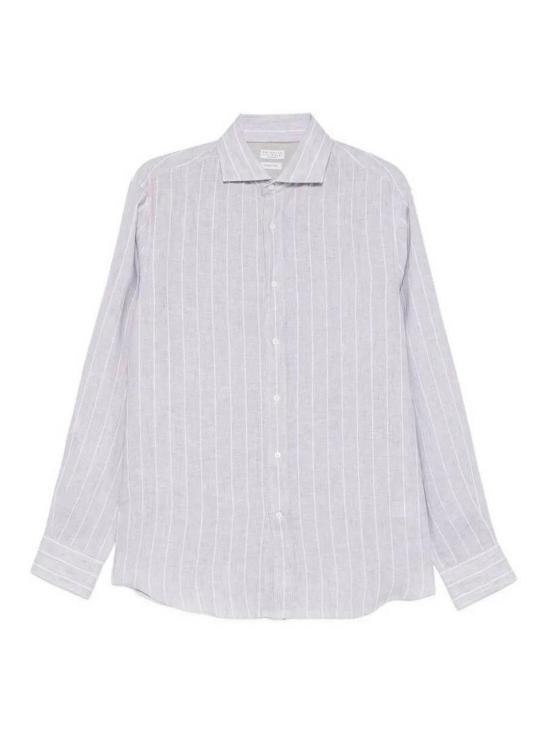 26SS 브루넬로 쿠치넬리 긴팔 셔츠 MA6860627C102 Light Grey