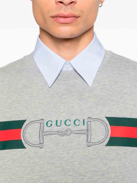 26SS 구찌 프린트 디테일 코튼 저지 스웨트셔츠 848737XJHOK1056 - GUCCI