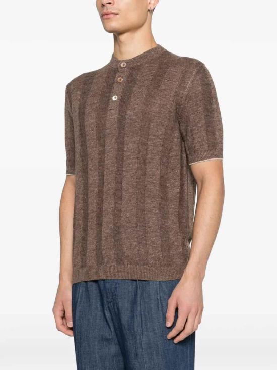 26SS 브루넬로 쿠치넬리 반팔 티셔츠 M2L707801CNO22 Brown - BRUNELLO CUCINELLI