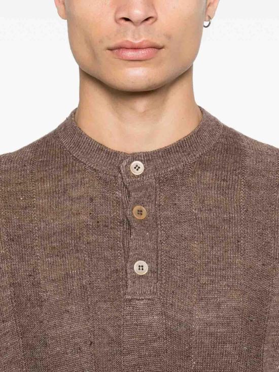 26SS 브루넬로 쿠치넬리 반팔 티셔츠 M2L707801CNO22 Brown - BRUNELLO CUCINELLI