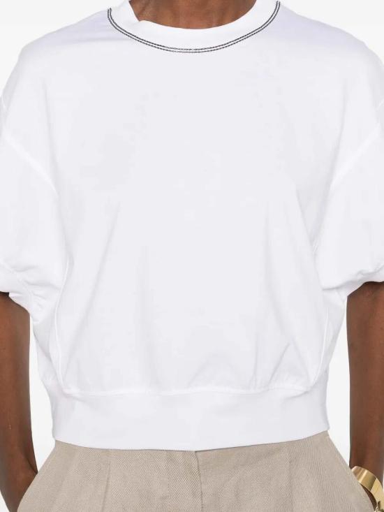 26SS 브루넬로 쿠치넬리 반팔 티셔츠 M0T81BZ110C6159 White - BRUNELLO CUCINELLI