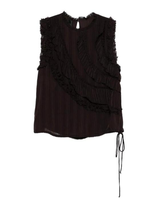 26SS 핑코 민소매 티셔츠 106566A373M28 Brown