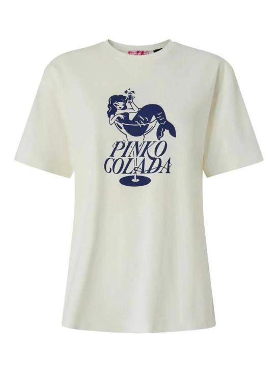 26SS 핑코 반팔 티셔츠 105526A33NZE1 White