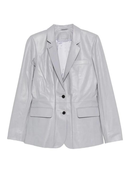 26SS 데사 가죽 자켓 K14962SILVER Light Grey